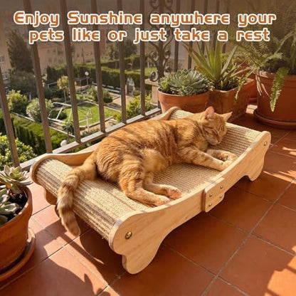 Small Sisal Cat Scratch Bed for Scratching and Resting,Cat Scratcher Chair