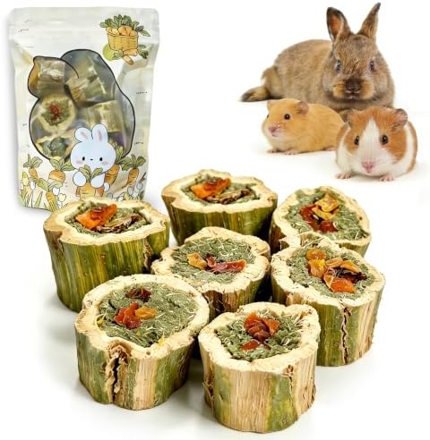 BNOSDM Rabbit Chew Toys for Teeth Natural Papaya Chinchilla Treats(3.5oz)