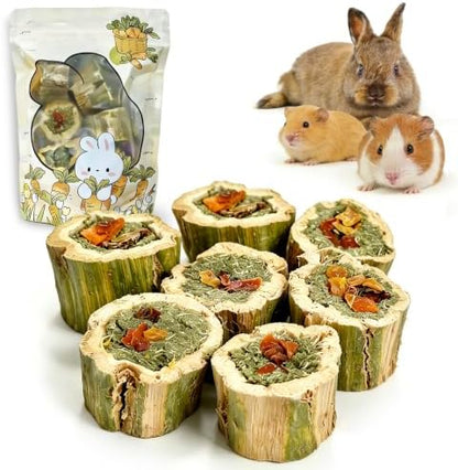 BNOSDM Rabbit Chew Toys for Teeth Natural Papaya Chinchilla Treats(3.5oz)