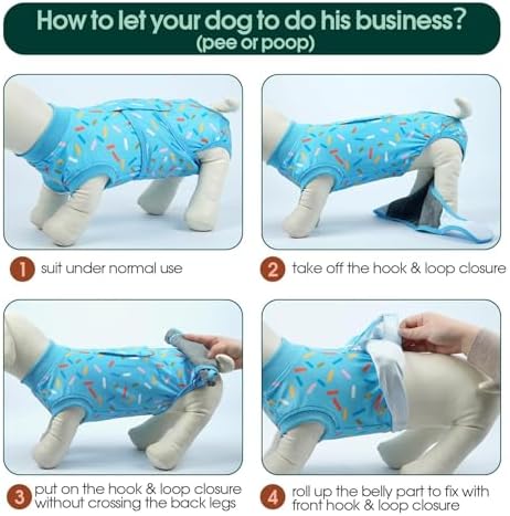Kuoser Recovery Suit for Dogs After Surgery, Female Dog Onesie for Surgery