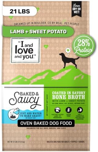 I AND LOVE AND YOU Baked & Saucy Dry Dog Food, Lamb & Sweet Potato | 21lb