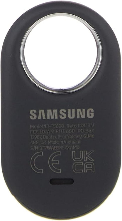 Samsung SmartTag2 (2023) Bluetooth + UWB, IP67 Water and Dust Resistant, Findable via App, 1.5 Year Battery Life - Black (International Version)