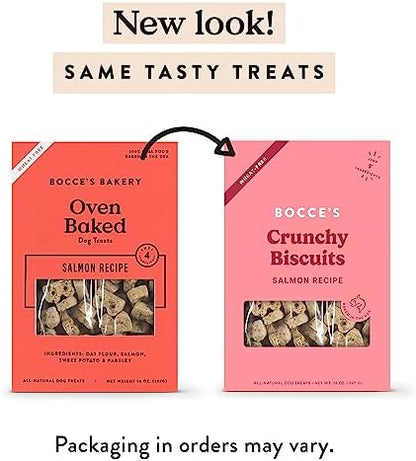 Bocce's Bakery Salmon Flavor Crunchy Biscuits Dog Treats, 14 oz