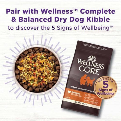 Wellness Bowl Boosters Digestive Health Dog Food Topper with Freeze Dried Pieces for Small, Medium, and Large Breeds, Sensitive Stomach, Grain Free, Natural, Chicken Recipe, 4 oz Bag
