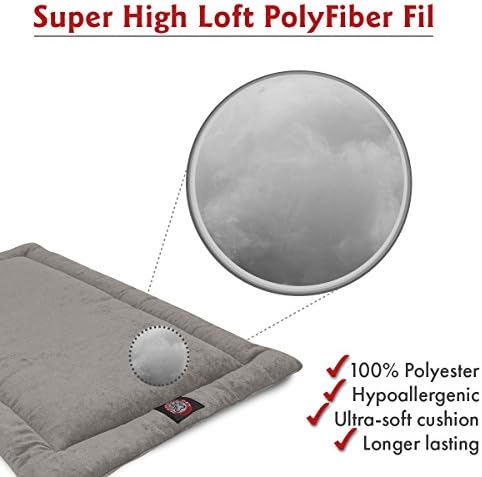 Majestic Pet Dog Crate Mat - Machine Washable Soft Plush Pet Bed Pad for Crates & Kennels | USA Crafted | 48"x30" Villa Vintage