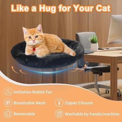 Cat Desk Bed for Home Office Cat Nest Desk Hammock for Indoor UP to 50LBS