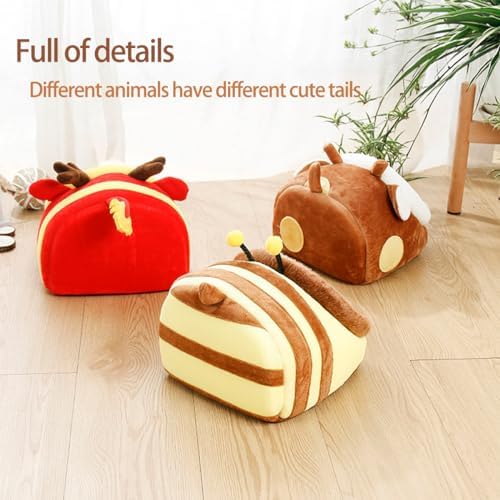 EAEDMY Guinea Pig Bed House & Hideout for Rat Bearded Dragon Hedgehog Ferret to Sleep and Hide, Guinea Pig Cage Accessories Habitat Décor (X-Large, 5.Wasp)