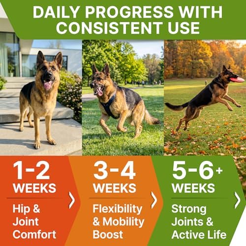 STRELLALAB Advanced Glucosamine for Senior Dogs, Chondroitin Joint Support