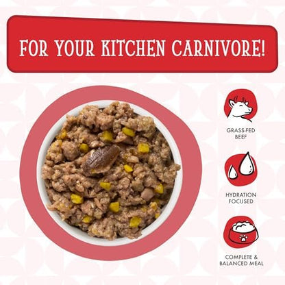 Weruva Dogs in the Kitchen, The Double Dip with Beef & Wild-Caught Salmon Au Jus Dog Food, 2.8oz Pouch (Pack of 12)