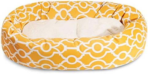 Majestic Pet 52" Athens Citrus Sherpa Bagel Bed