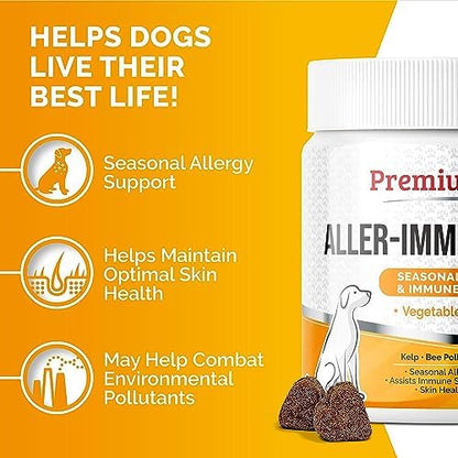 Itch Relief for Dogs - Allergy Chews for Dogs Anti Itch 120 Chews