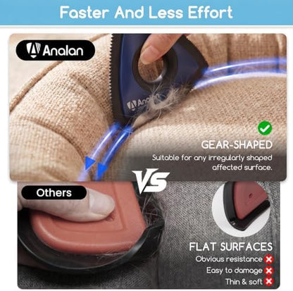 Analan Mini Pet Hair Remover for Car Detailing Dog Hair Tool(Blue Violet)