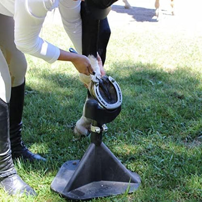 HOOF-IT Blacksmith Farrier Horse Hoof Stand, Black
