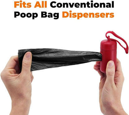 Best Pet Supplies Dog Poop Bags for Waste Refuse Cleanup, Doggy Roll Replacements for Outdoor Puppy Walking and Travel, Leak Proof and Tear Resistant, Thick Plastic - Black (Unscented), 300 Bags