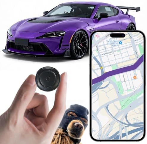 GPS Tracker for Vehicles,Car GPS Tracker Portable Real Time Magnetic GPS Tracking Device, Full Global Coverage Location Tracker for Car,kids,dogs,Trucks/Person. No Subscription Required/No Monthly Fee