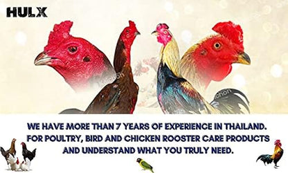 HULX Super Green 10 CC. Rooster Booster Health Care Protection, Quickly Recover Chicken Rooster from Sick, Heal Wounds Pain, Recovery Energy Increase Immunity Poultry & Bird