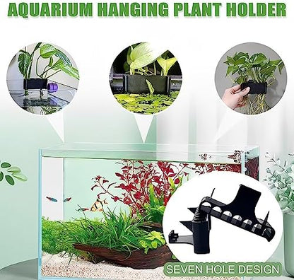 2PC 7 Holes Upgraded Aquarium Plant Holder, Aquatic Plants Cup for Tank