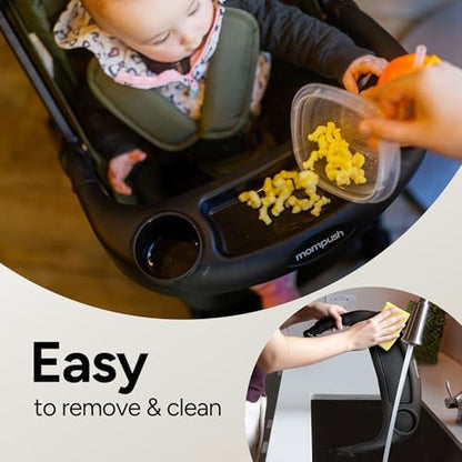 Mompush Wiz 2-in-1 Bassinet Stroller with Snack Tray, Reversible Seat
