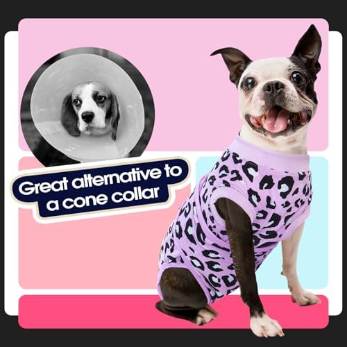FUAMEY Dog Recovery Suit, Soft Surgical Suit for Dogs Onesie for Surgery