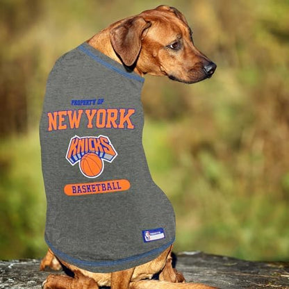 Pets First NBA Licensed Hoodies & T-shirt for Dogs & Cats, New York Knicks, Medium