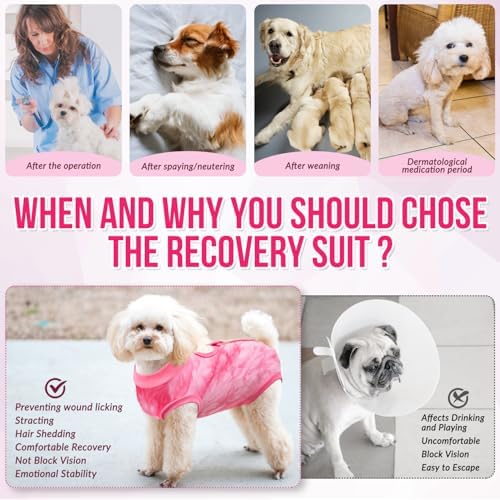 Lukovee Recovery Suit for Dogs, Onesie Spay Neuter Surgery Suit Female Male
