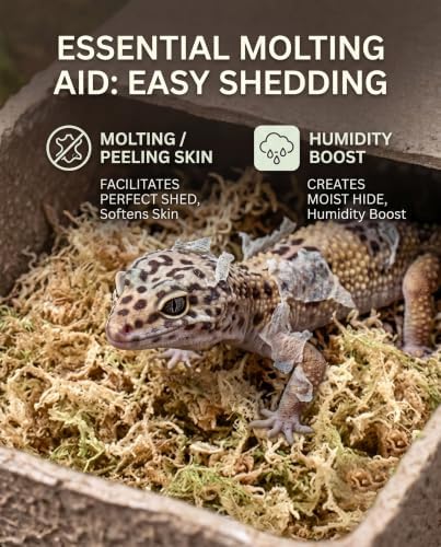 Sphagnum Moss for Reptiles & Plants, 3.4 OZ Terrarium Moss Bedding