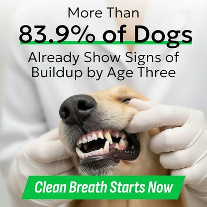 BARK&SPARK Dog Teeth Breath Freshener Chews, Dental Cleaning Treats