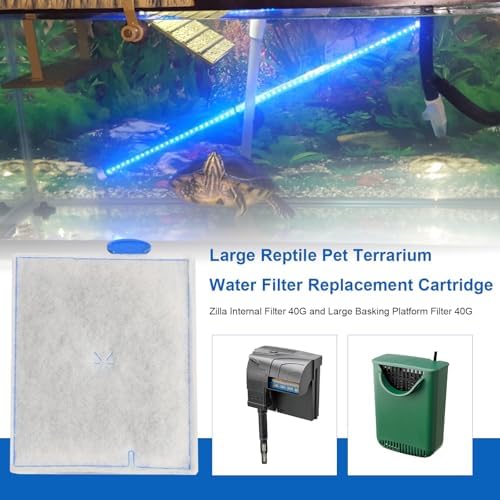 Large Reptile Pet Terrarium Water Filter Replacement Cartridge for Zilla Internal Filter 40G
