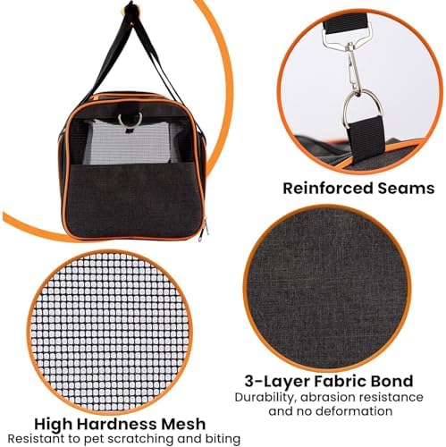 Pet Carrier Airline Approved, 17x11x11 TSA Travel Carrier