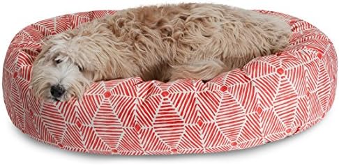 Majestic Pet 32" Charlie Salmon Sherpa Bagel Bed