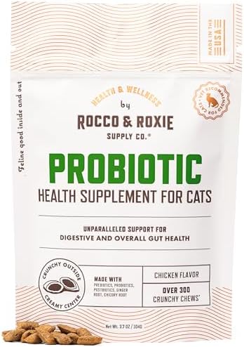 Rocco & Roxie Cat Probiotics, Digestive & Gut Health Chews