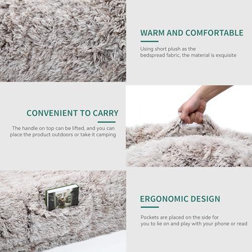 YITAHOME 79"x43" Dog Bed with Blanket and Pillow