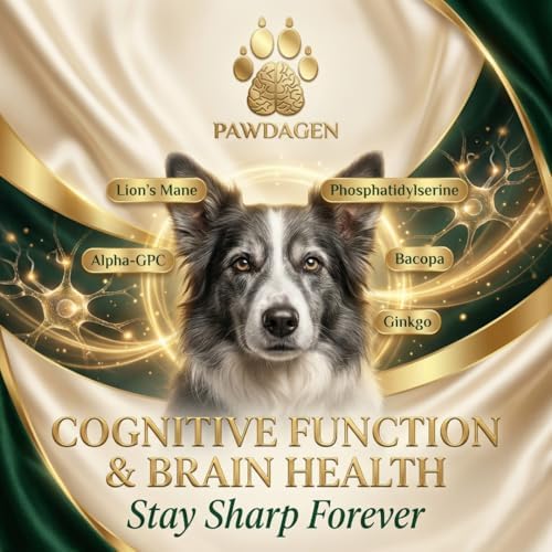 Dog Longevity Supplement - NMN, Lions Mane, Curcumin, CoQ10 All Breeds & Ages + Senior Dog Vitamins - 14 Ingredients - Cellular Vitality, Brain Health - Made in USA - 1-3 Months Supply