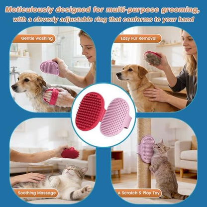 7 PCS Pet Grooming Kit & Bath Supplies for Dogs, Cats -