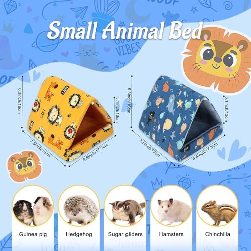 YUEPET 2 Pack Guinea Pig Bed, Warm Guinea Pig Hideouts
