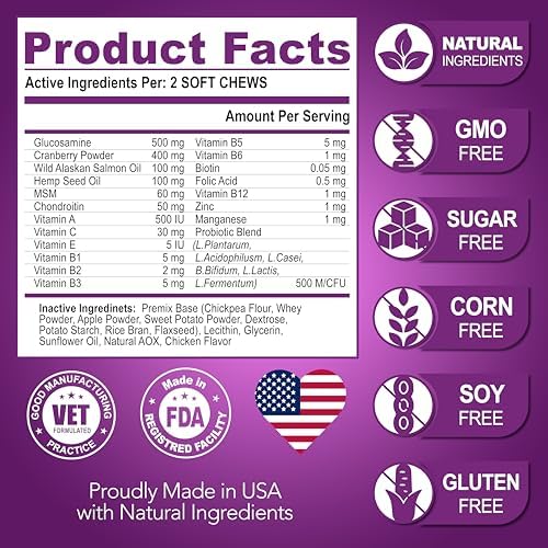 (2 Pack) Dog Multivitamin Chewable - 240 Ct - Dog Vitamins and Supplements