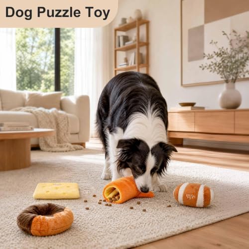 Orthopedic Dog Bed for Large Dog Senior Dog with Dog Massager, Pet Toys,44"