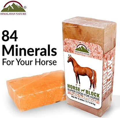 Licking Salt for Horse, 100% Pure Himalayan Pink Salt Chunks, 6 LBS, Animal Feed Salt Chunks, Horse Salt Licks, Natural Mineral Salt - Pack of 2