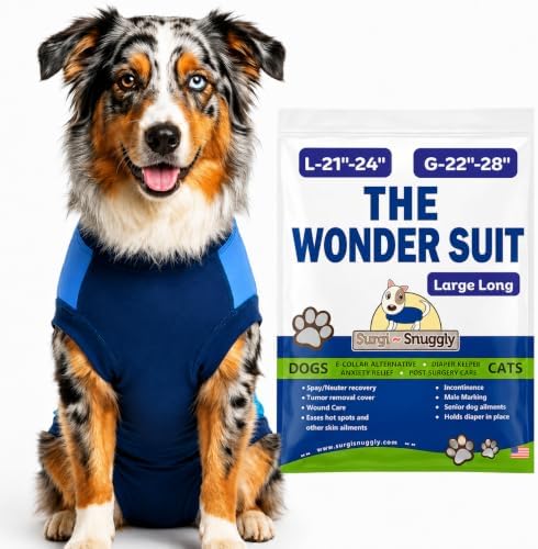 Surgi Snuggly Dog Surgery Recovery Suit, Cone Alternative, Spay/Neuter LL
