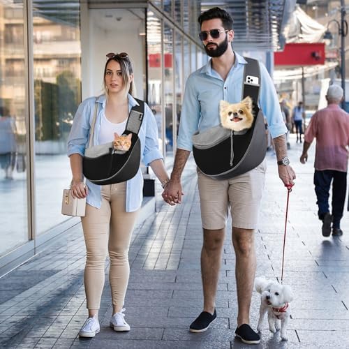 Pawaboo Pet Sling Carrier for Small Dogs Cats