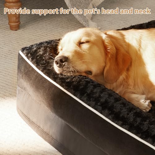 BFPETHOME Orthopedic Washable Dog Bed, Sleeping Couch for Large Senior Dogs