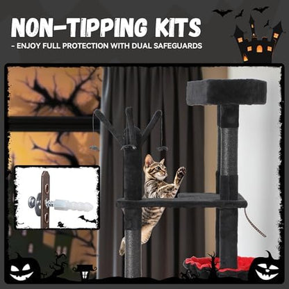 DWVO Gothic Halloween Cat Tree