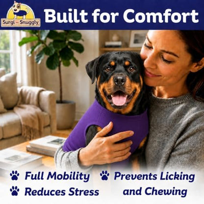 Surgi Snuggly Dog Surgery Recovery Suit, Cone Alternative, Spay/Neuter 2XLS