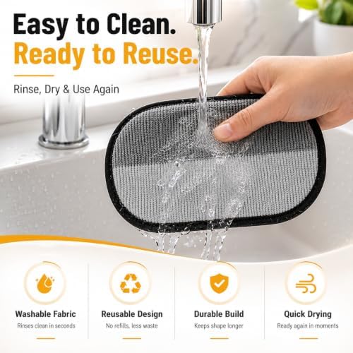 ZARAD Pet Hair Removal Glove for Dogs & Cats – Electrostatic Reusable Dog & Cat Hair Remover Glove Fur Remover for Furniture (1)