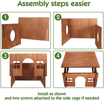 Large Rabbit Hideouts, Wooden Bunny House Rabbit Houses and Hideouts