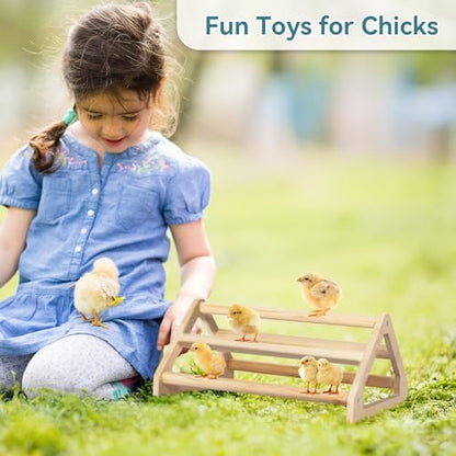 PETSFIT Baby Chick Roosting Bar, Anti-Rotation, Solid Wood, for Brooder