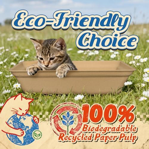 16-Pack Disposable Cat Litter Boxes: Leak-Proof & Odor-Control Cat Trays