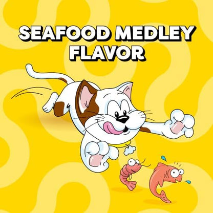 Temptations Classic Crunchy and Soft Cat Treats, Seafood Medley, 48 oz