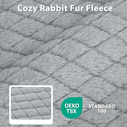 JOEJOY Orthopedic Medium Dog Bed, Washable Dog Crate Bed Medium Sized with Removable Cover, Egg Memory Foam Pet Beds, Light Grey, 29"x18"