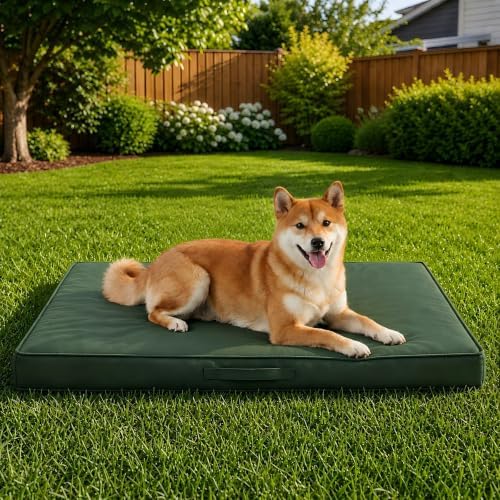 Outdoor Dog Bed Large Sized Dog, Waterproof, 36x27x3 Inch